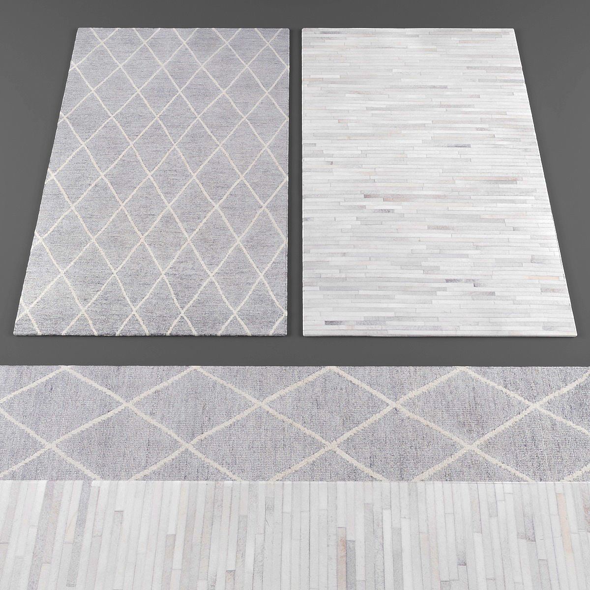 Rugs collection 101 Low-poly 3D model_2