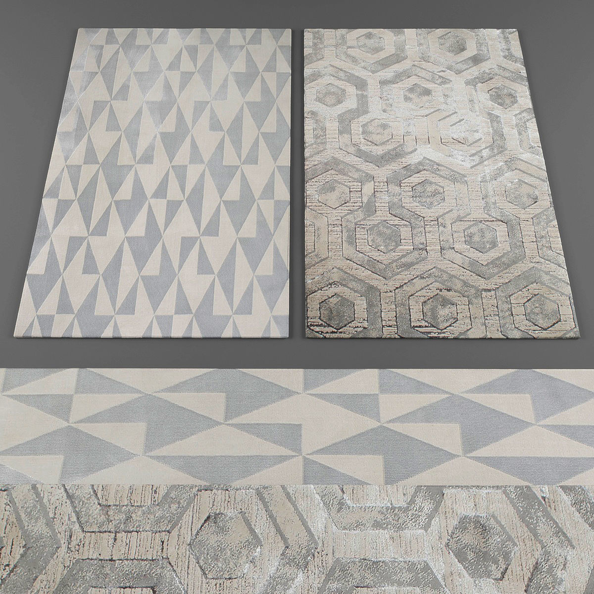 Rugs collection 102 Low-poly 3D model_2