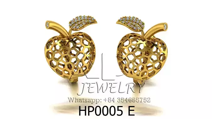 Earing 3D model apple