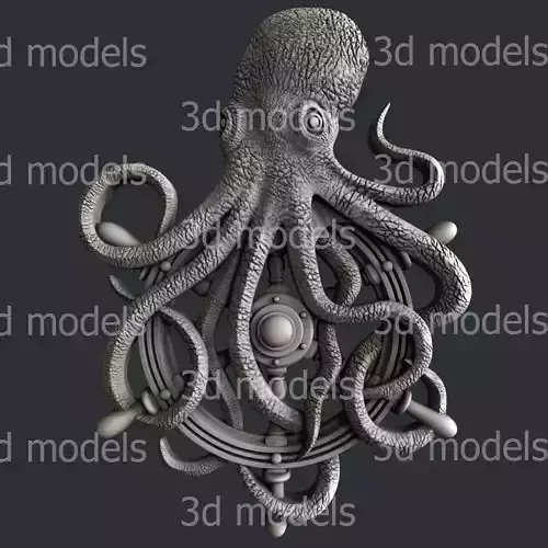 3d STL models for CNC router octopus