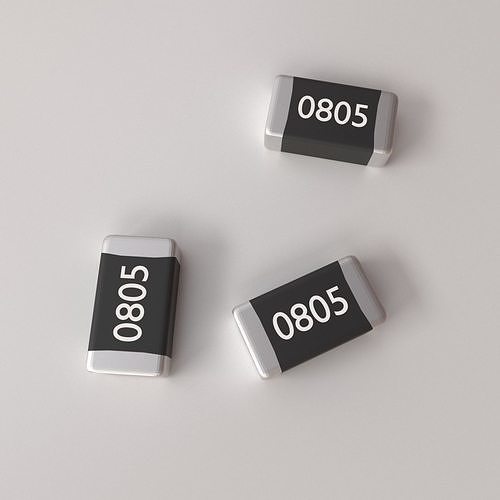 SMD Resistor 3D model