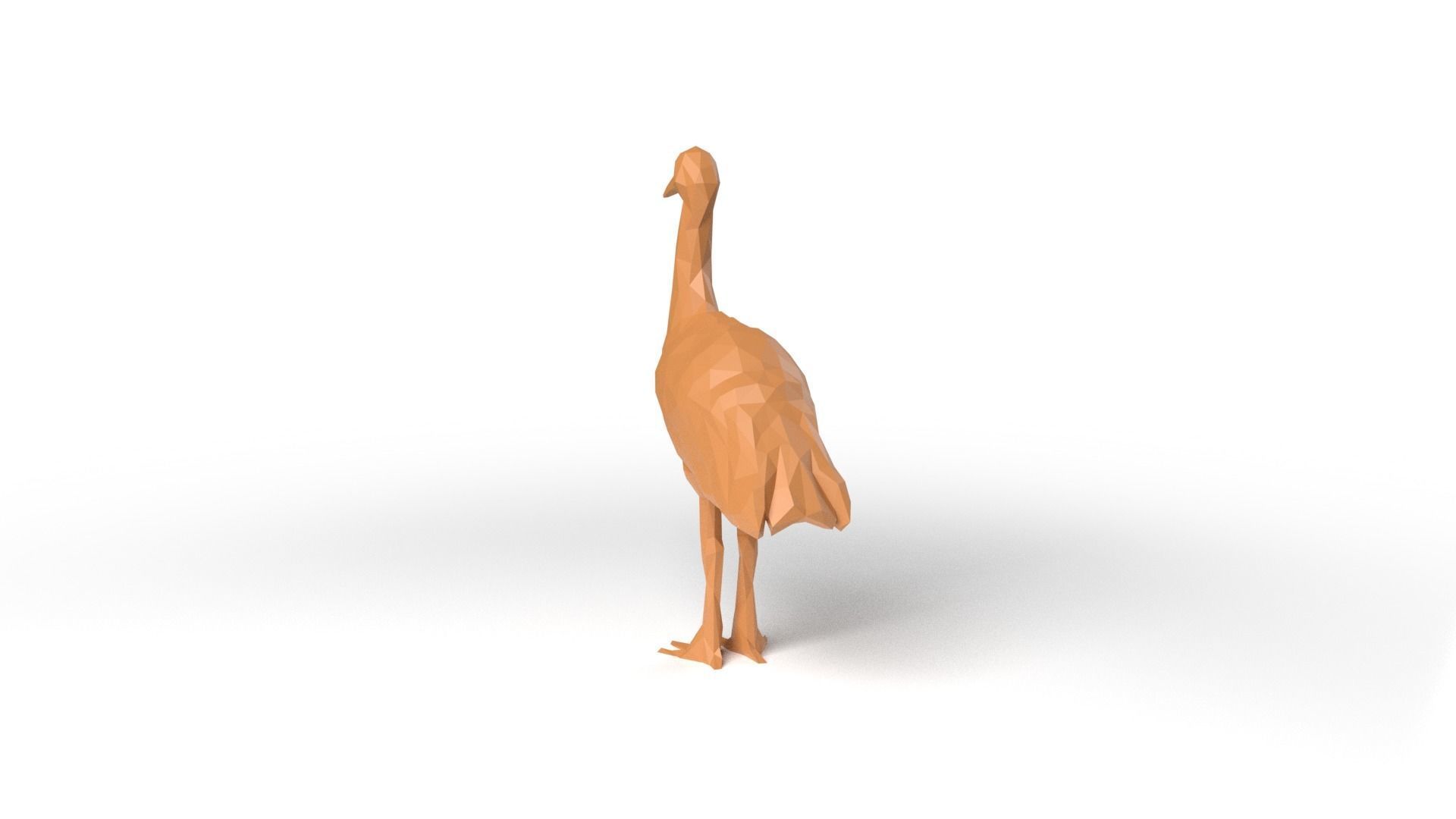 Crane Low Poligonal Low-poly 3D model_5