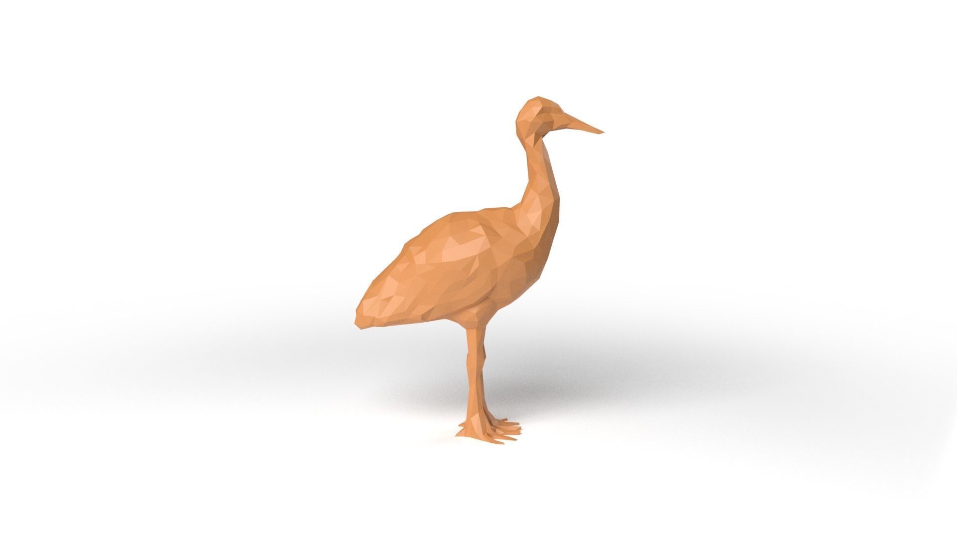Crane Low Poligonal Low-poly 3D model_3