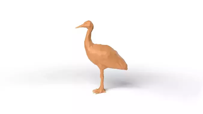 Crane Low Poligonal Low-poly 3D model