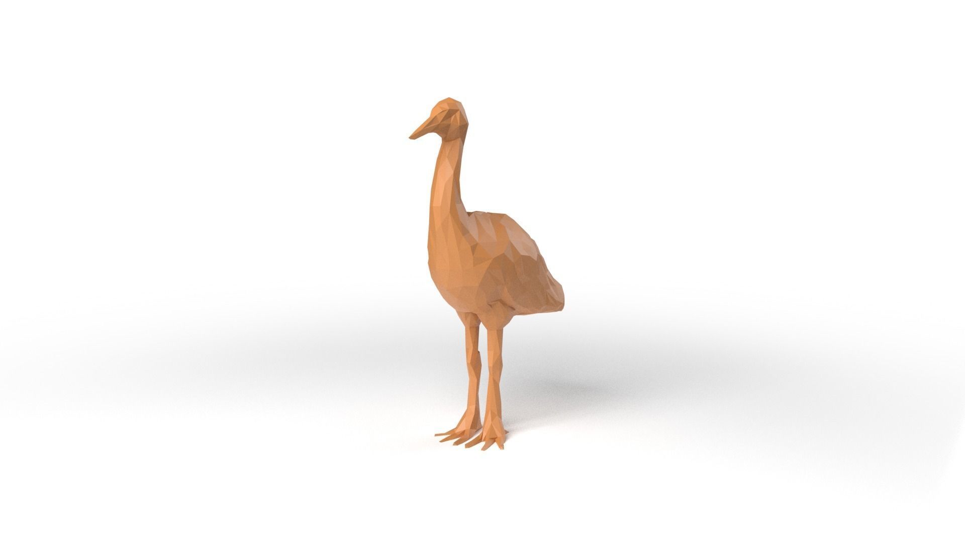 Crane Low Poligonal Low-poly 3D model_1