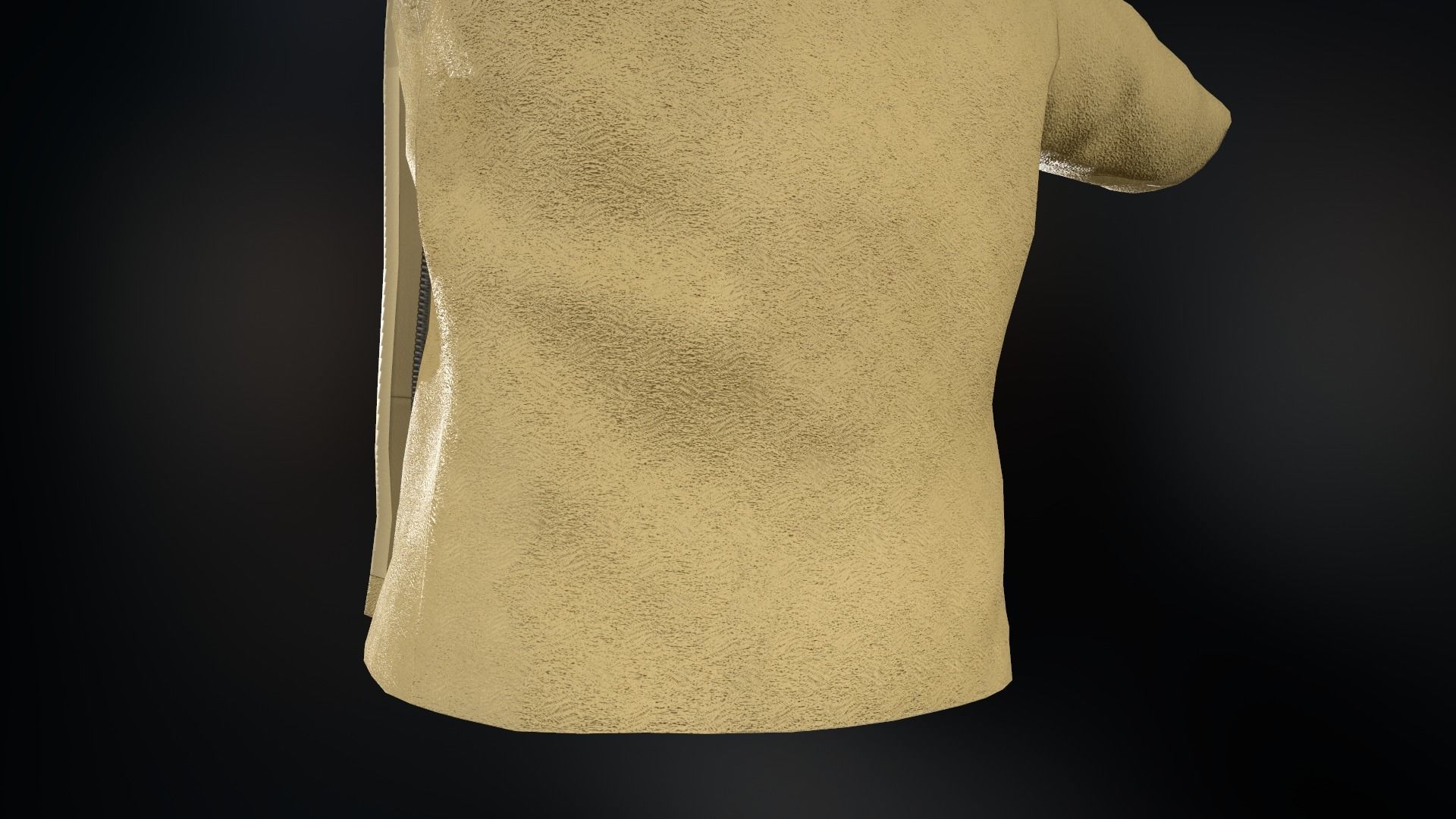 Fur Jacket Low-poly 3D model_14