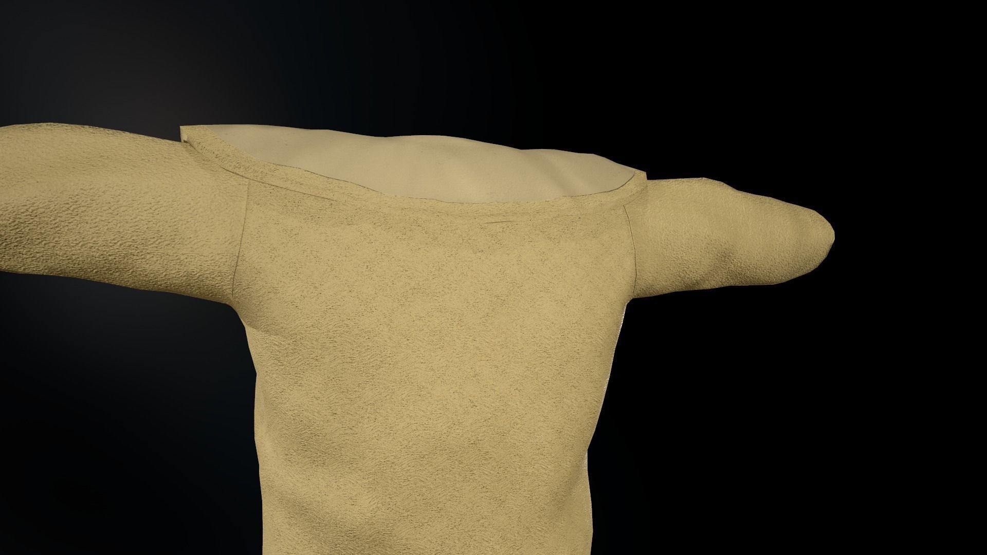 Fur Jacket Low-poly 3D model_13