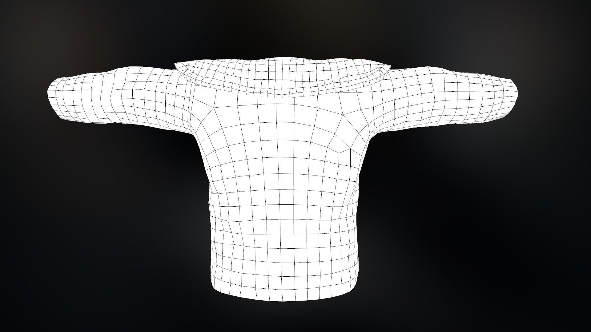 Fur Jacket Low-poly 3D model_27