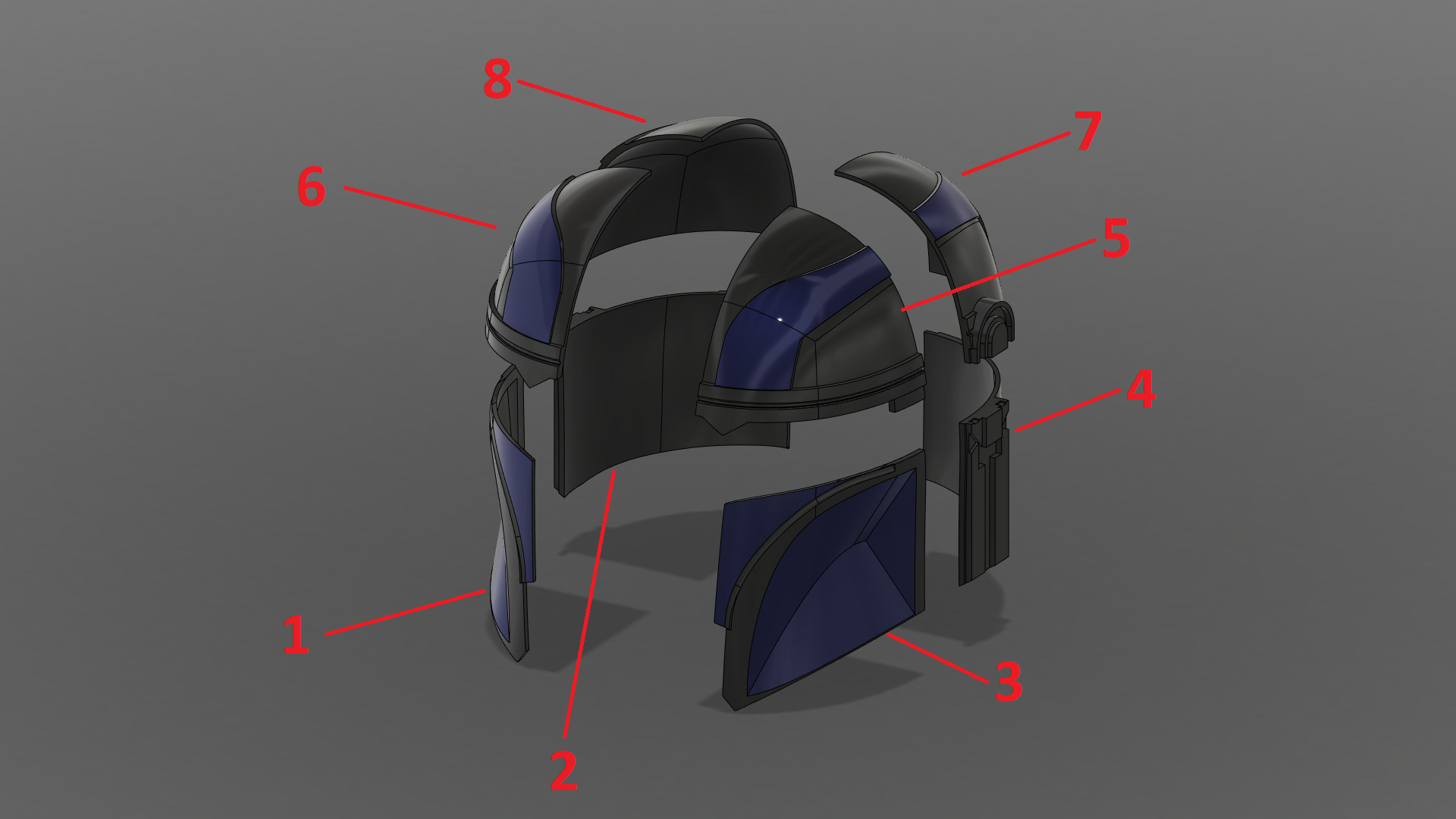 Mandalorian helmet 3D print model_7