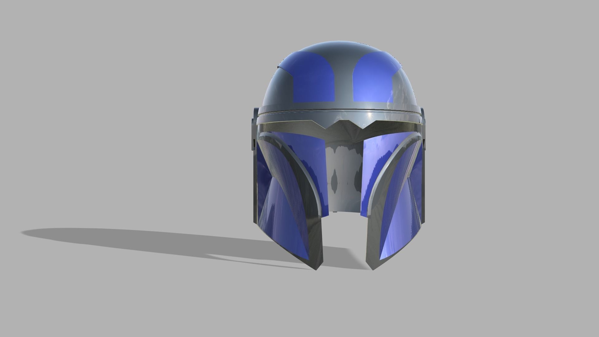 Mandalorian helmet 3D print model_5