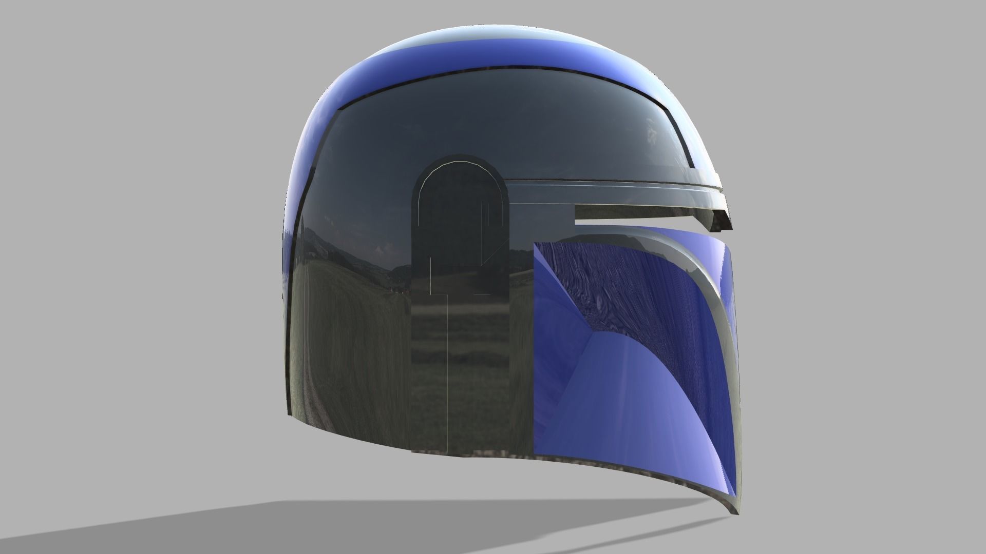 Mandalorian helmet 3D print model_3