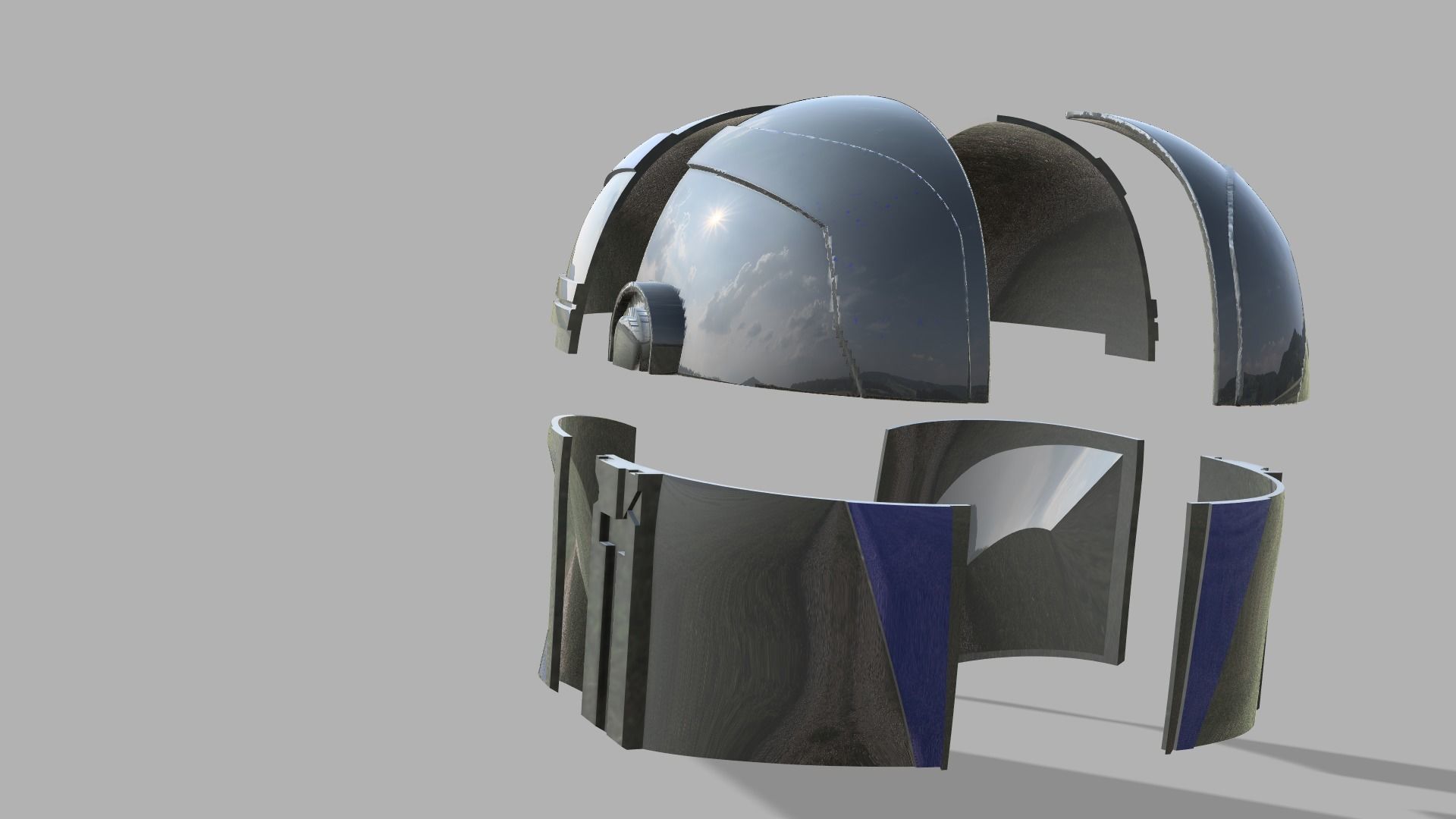 Mandalorian helmet 3D print model_2