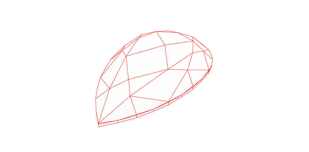 Diamond - Pear 3D print model_7