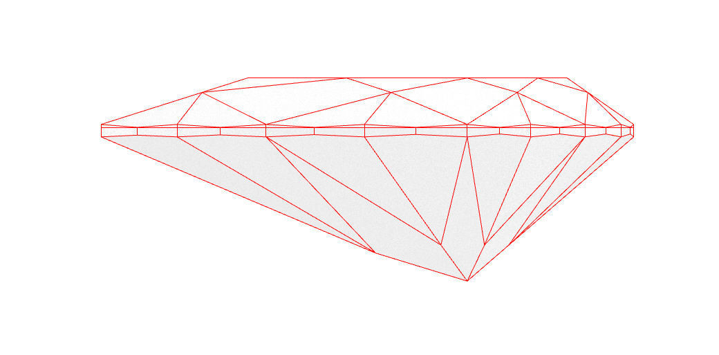 Diamond - Pear 3D print model_8