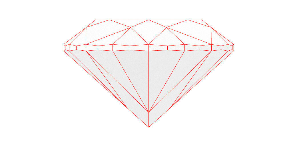 Diamond - Pear 3D print model_9