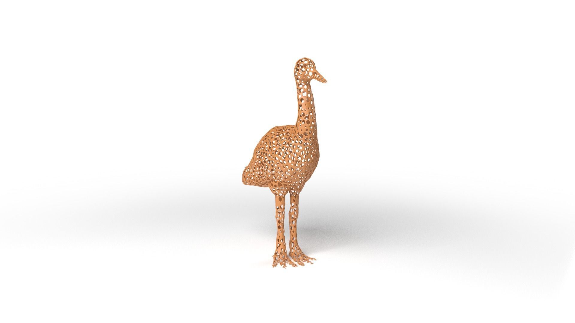 Crane Voronoi Low-poly 3D model_2