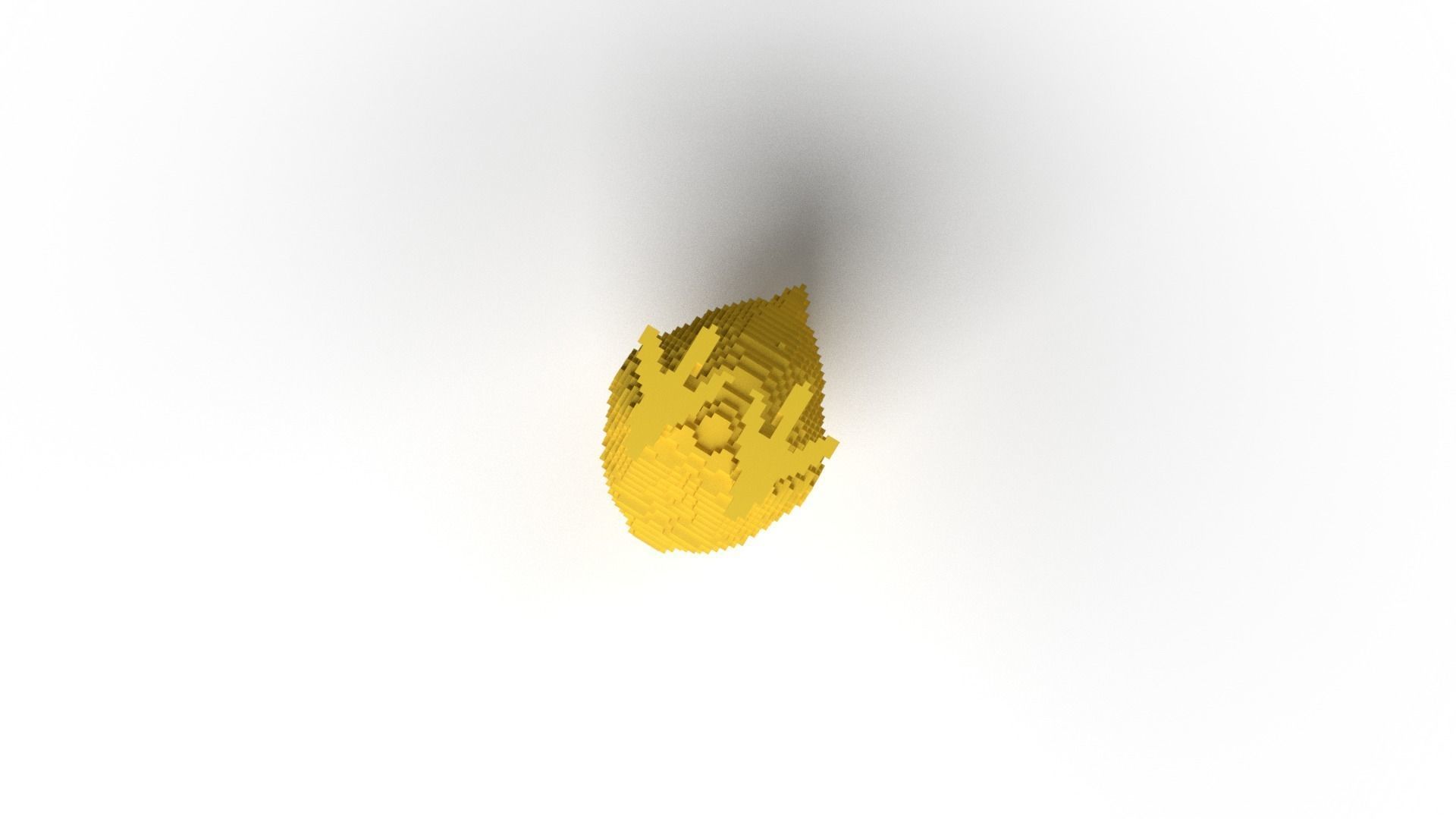 Chick Minecraft Voxel Low-poly 3D model_8