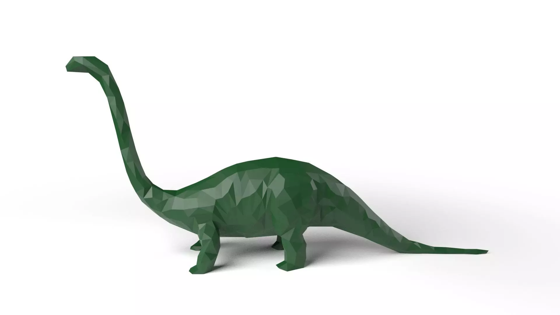 Bronchosaurus Low Poligonal Low-poly 3D model