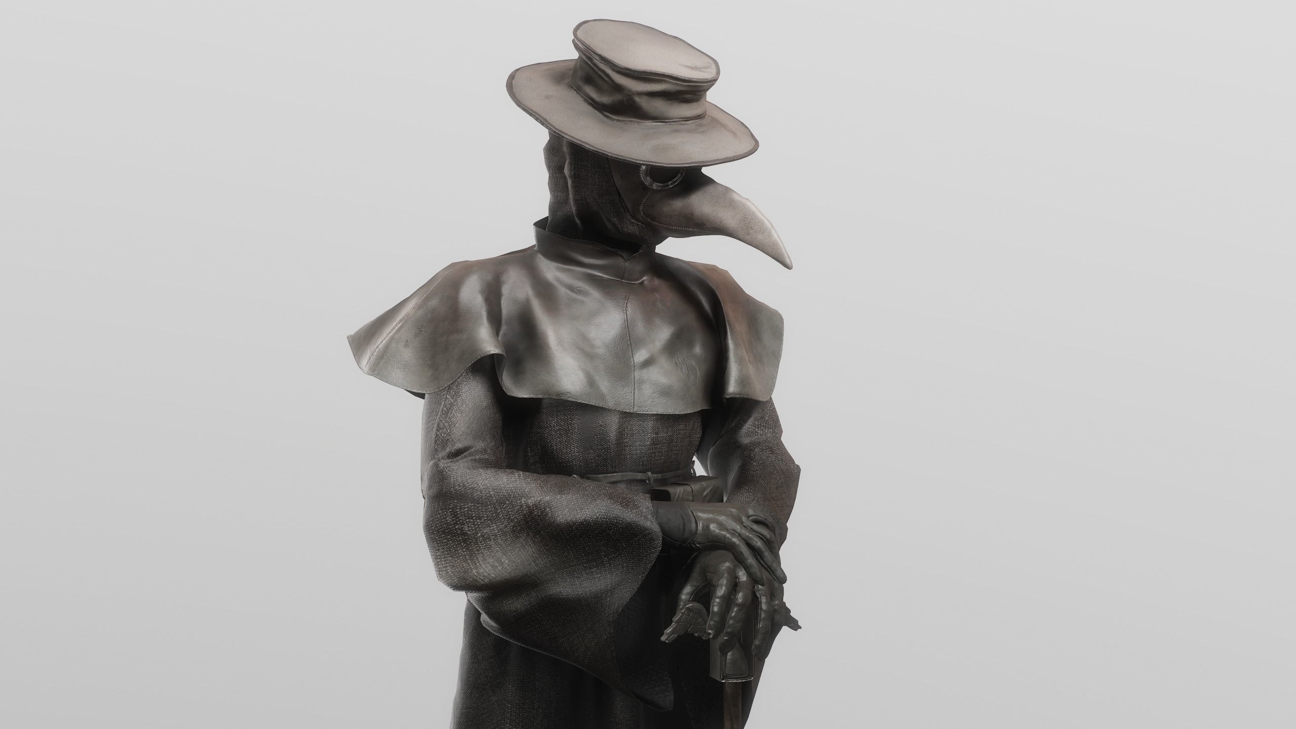 The plague doctor 3D model_0
