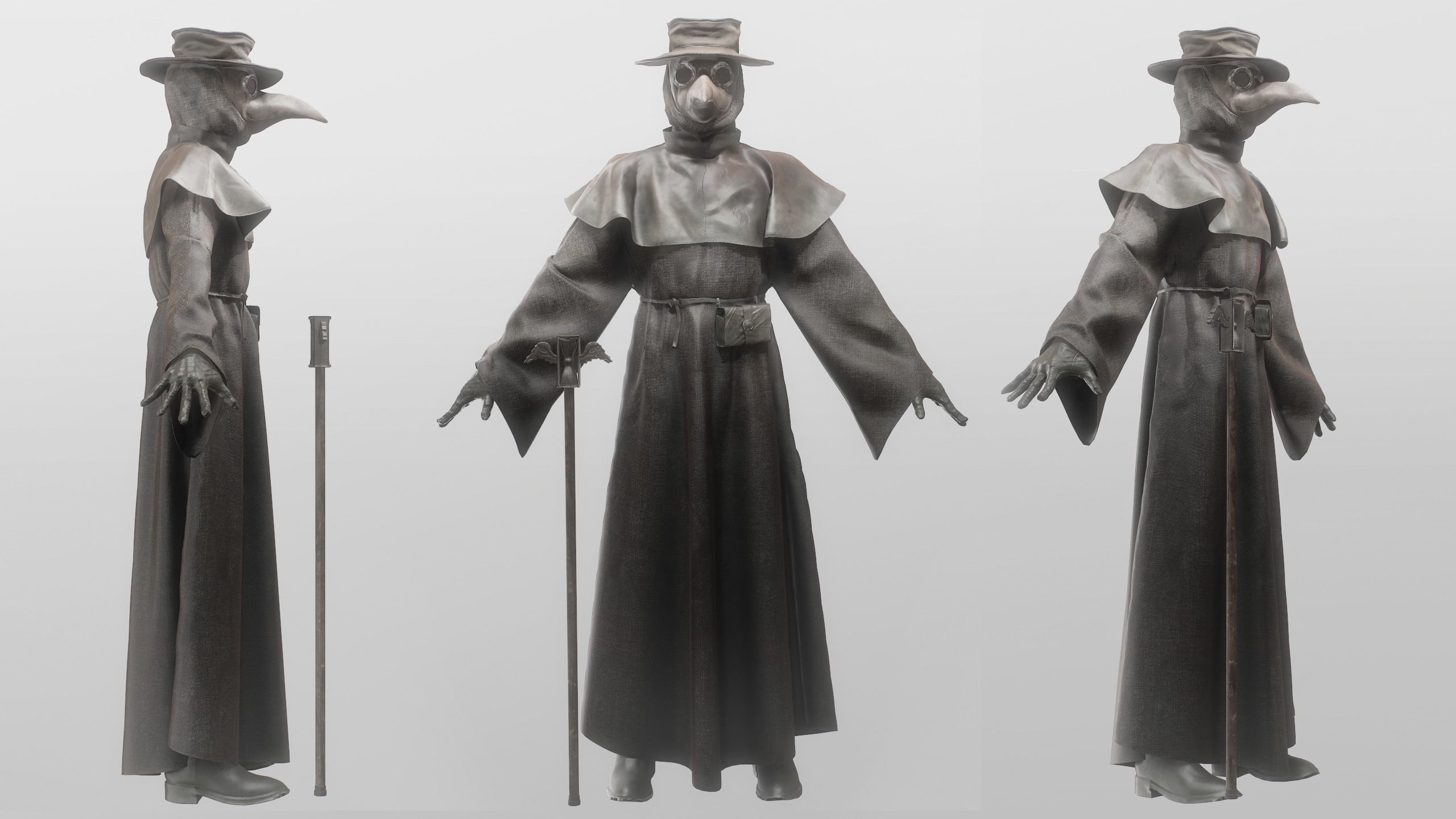 The plague doctor 3D model_3