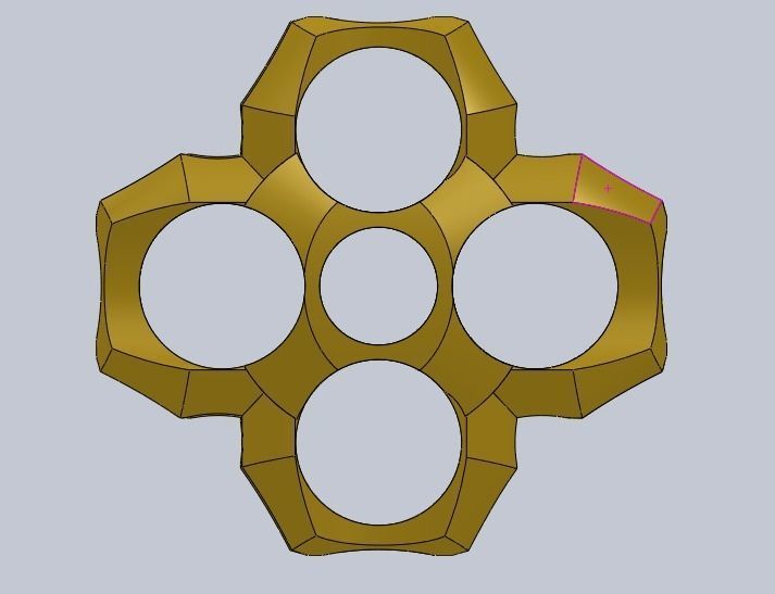 artwork golden flower 3D model_1