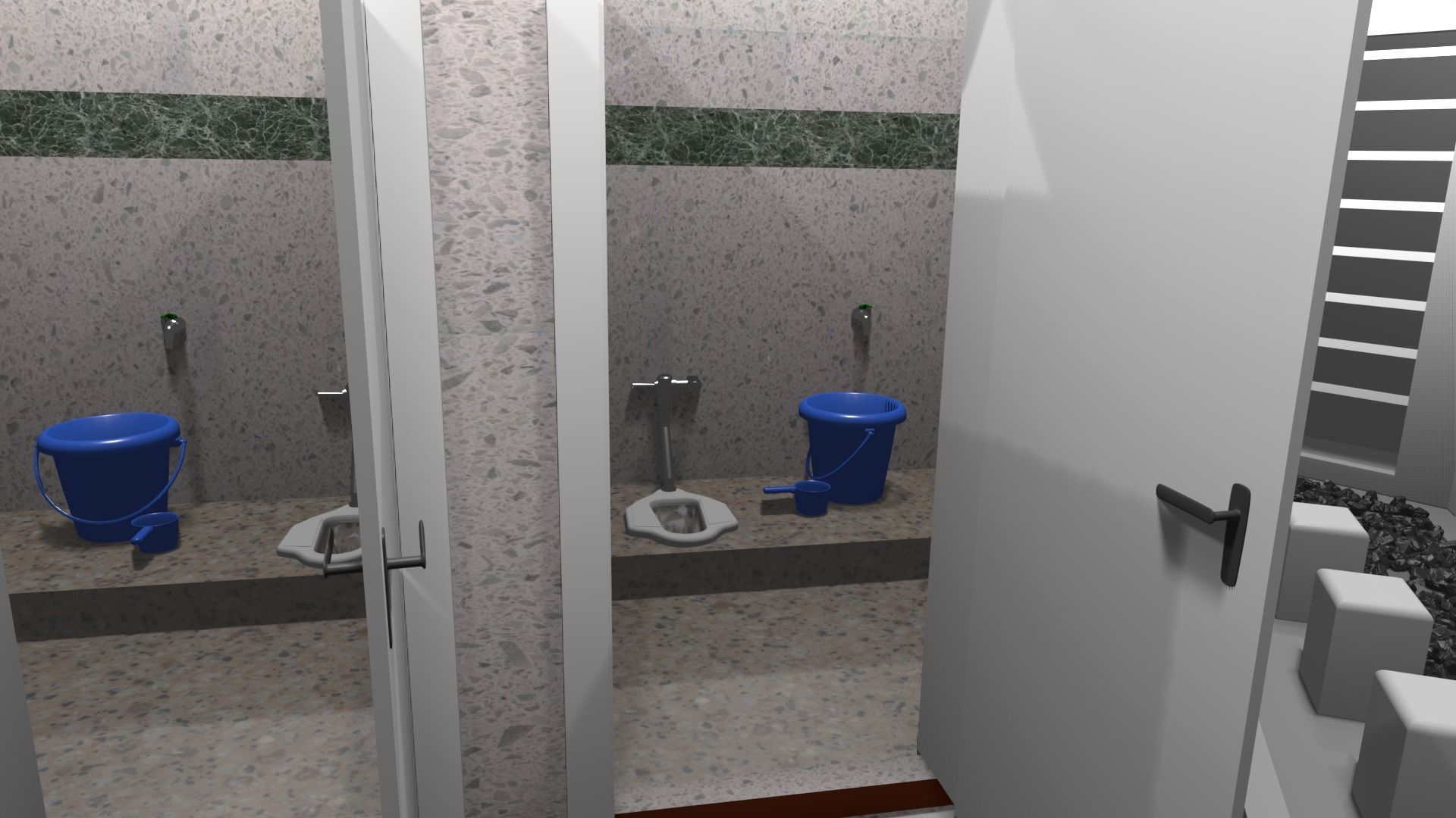 woman ablution place 3D model_3