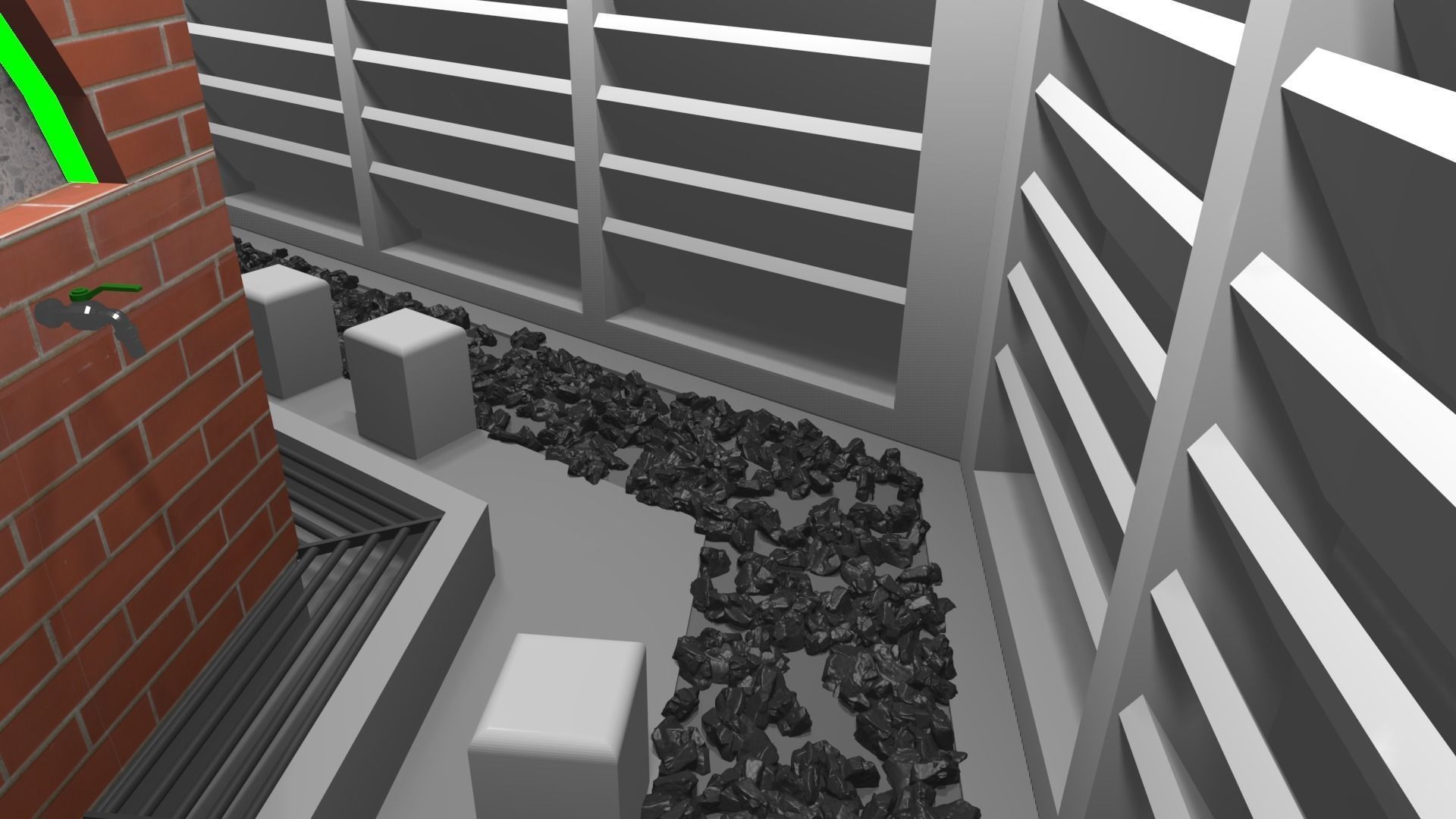 woman ablution place 3D model_5