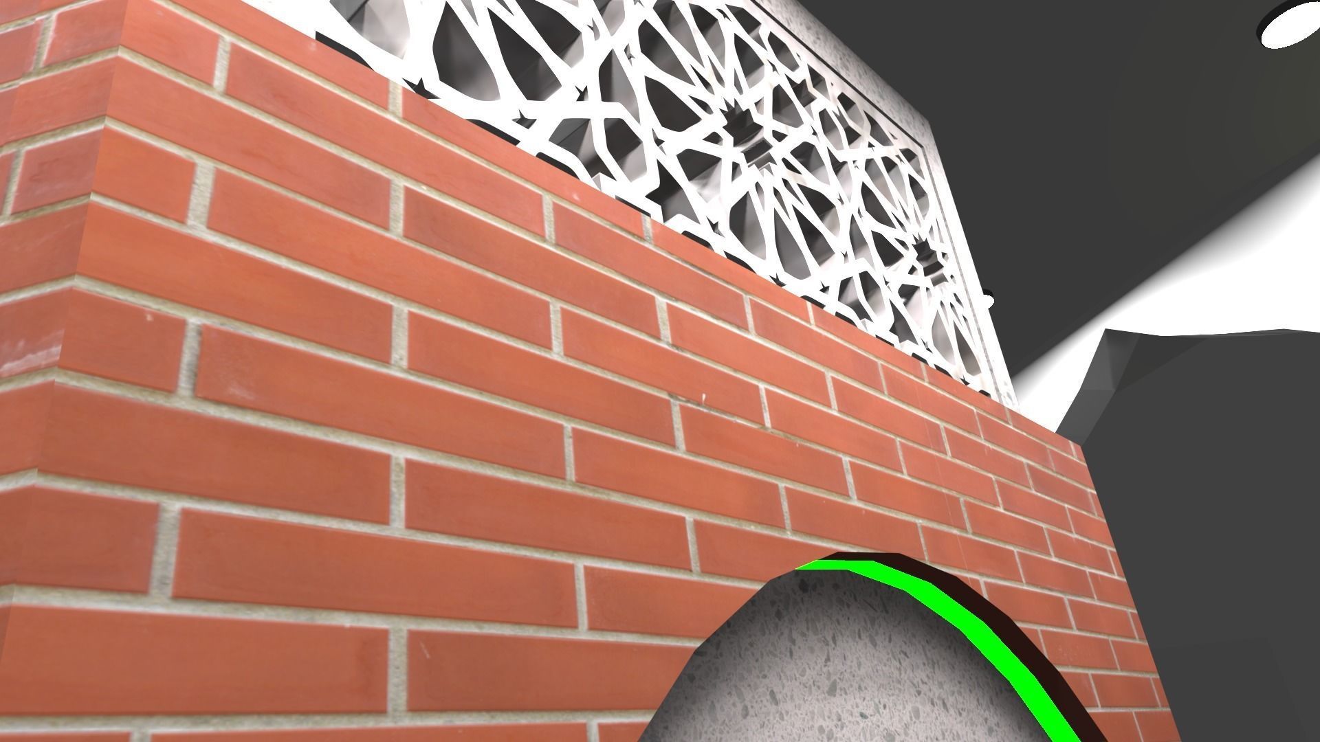 woman ablution place 3D model_7