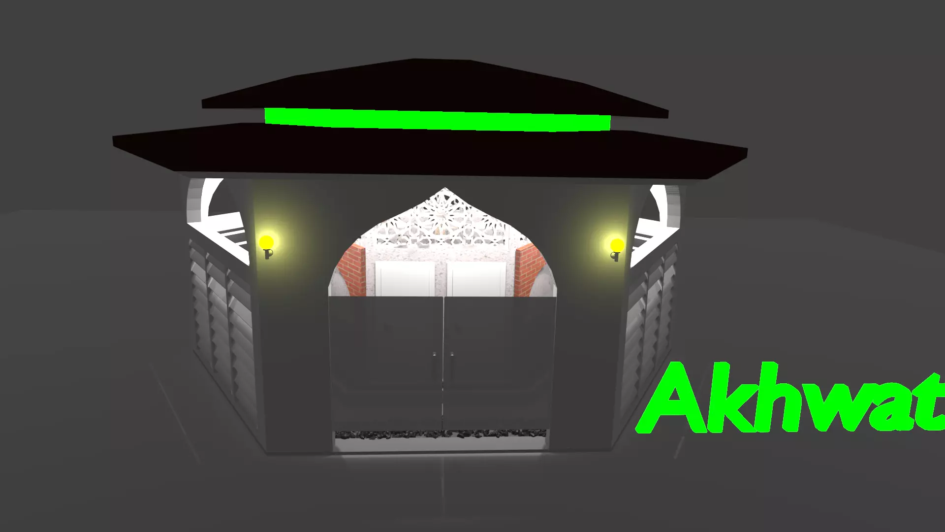woman ablution place 3D model_0