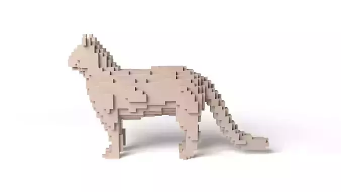 Cat Minecraft Voxel