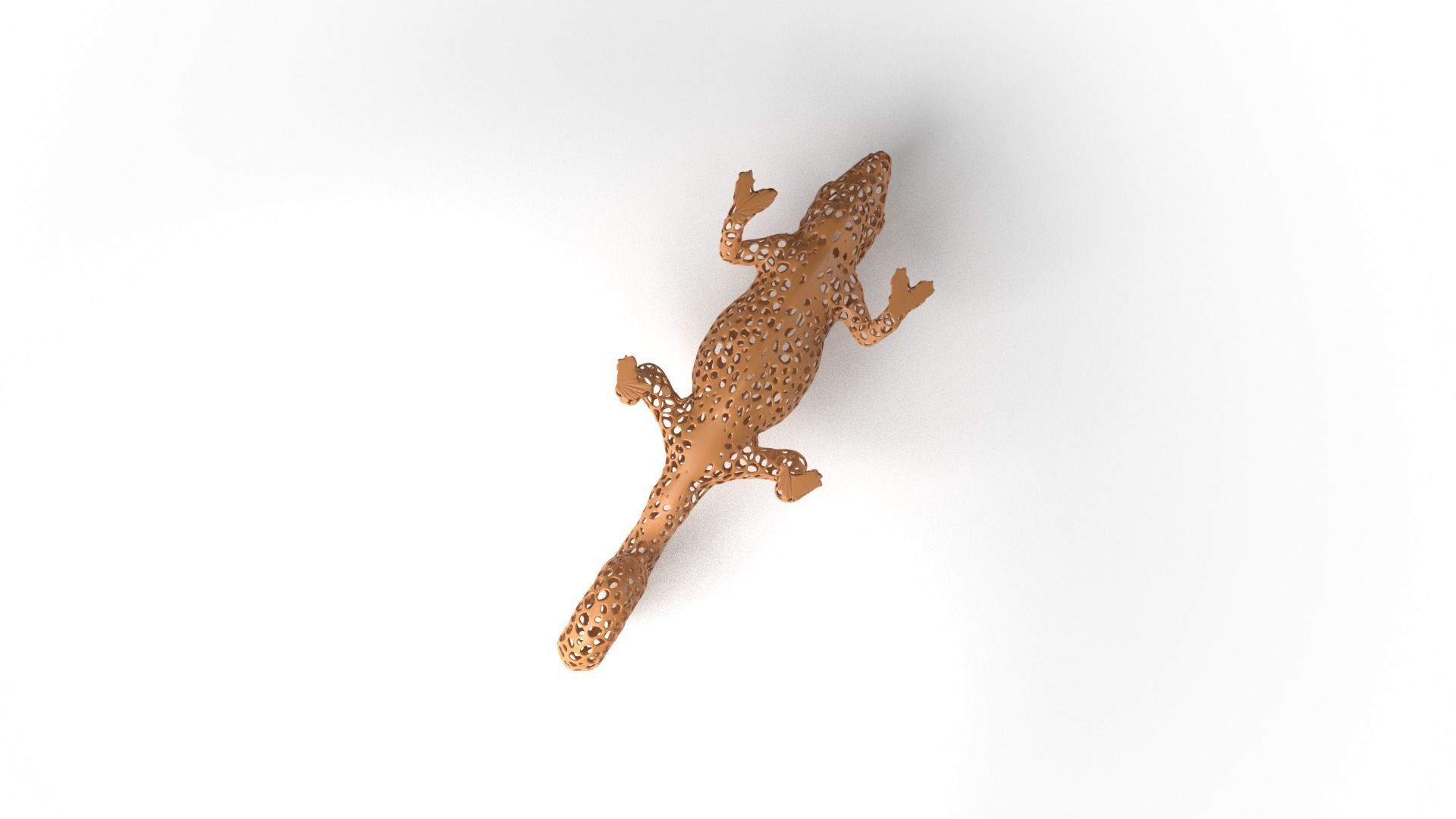 Chameleon Voronoi Low-poly 3D model_9