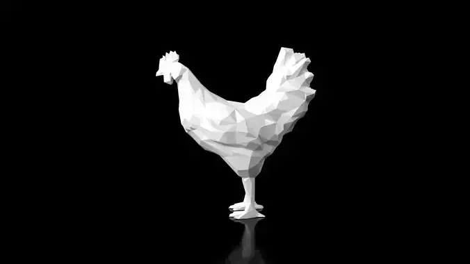 Chiken Low Poligonal