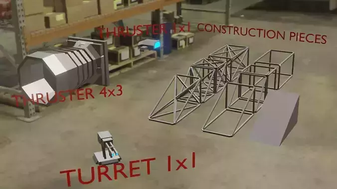 Sci Fi Ship Modular Parts