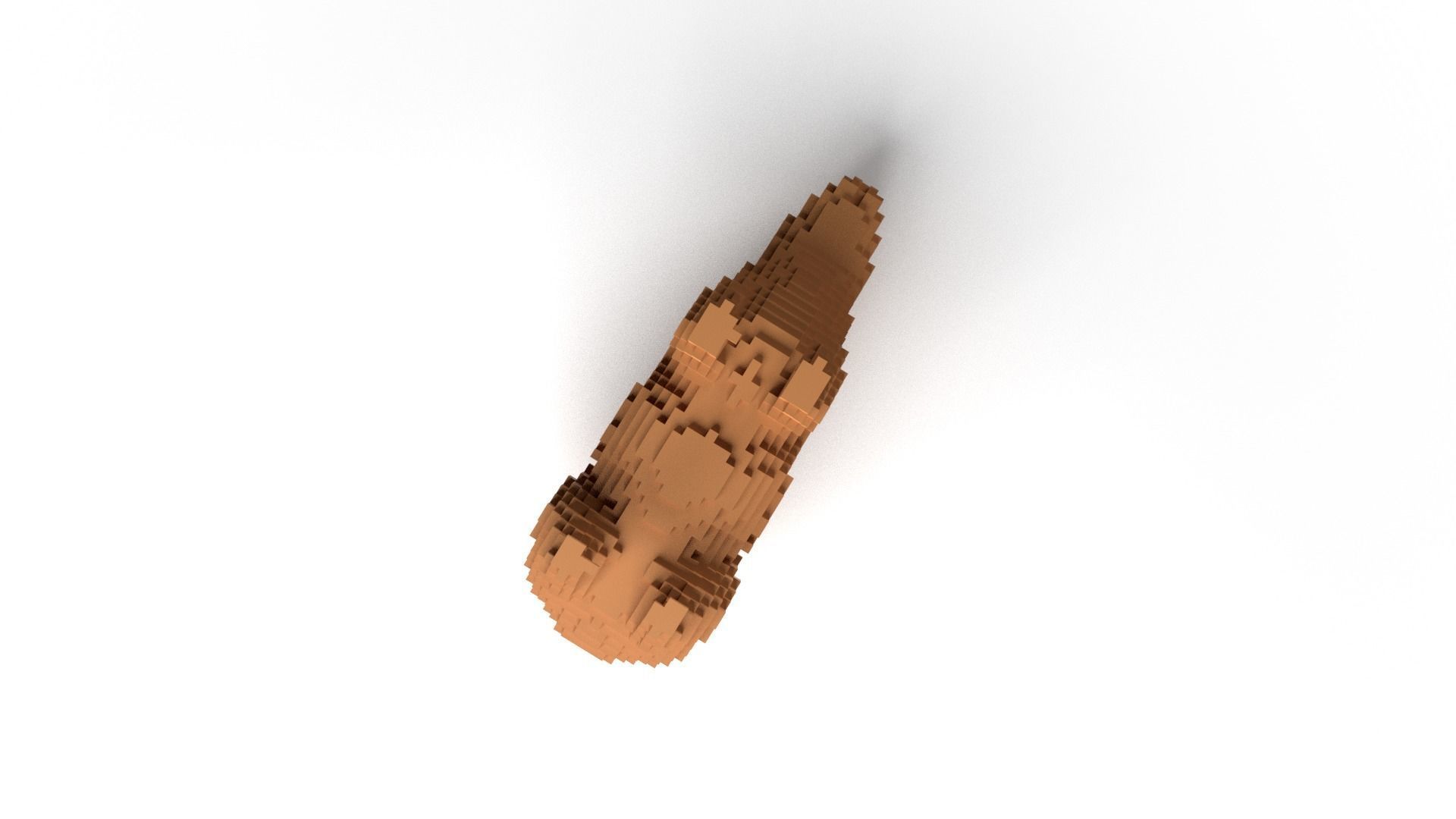 Capybara Minecraft Voxel Low-poly 3D model_8