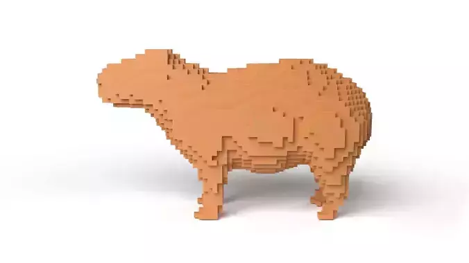Capybara Minecraft Voxel