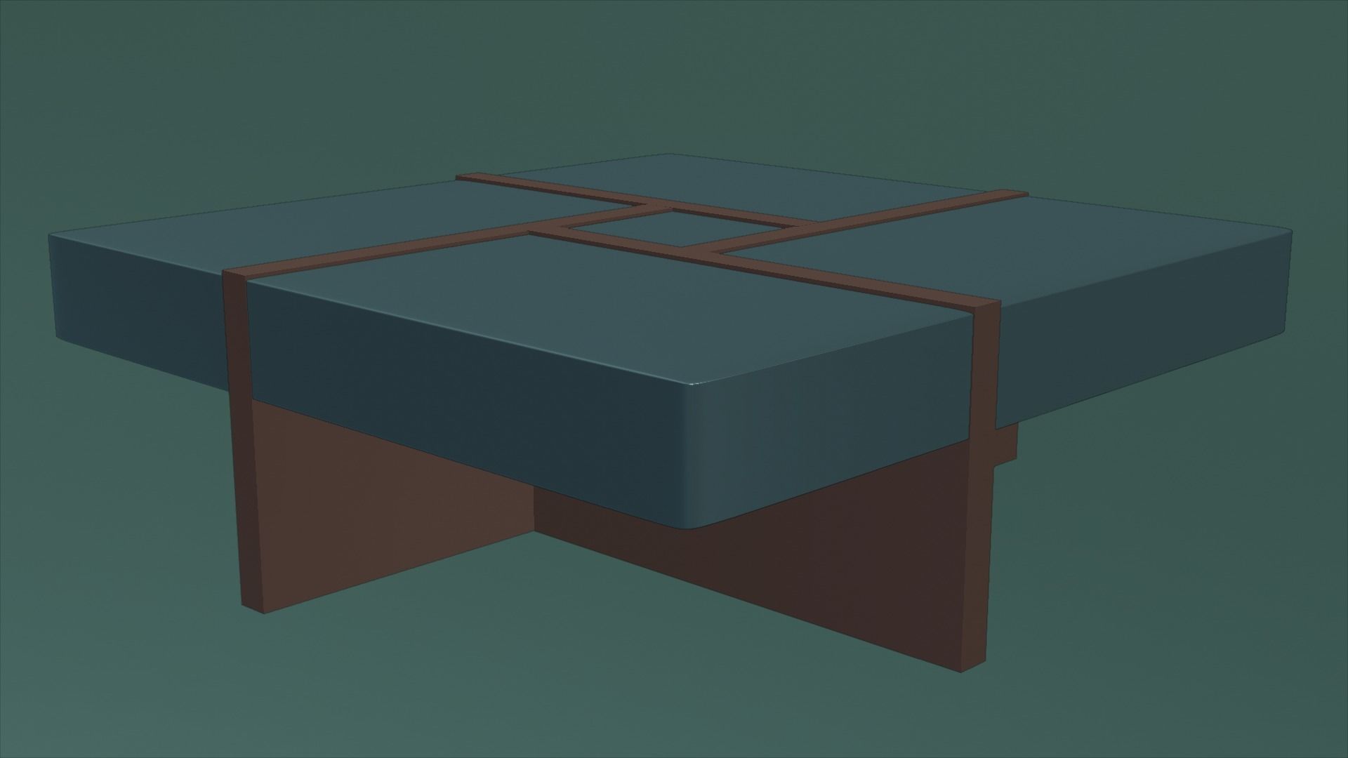 Modren table Low-poly 3D model_7