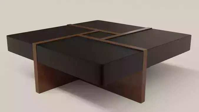 Modren table Low-poly 3D model