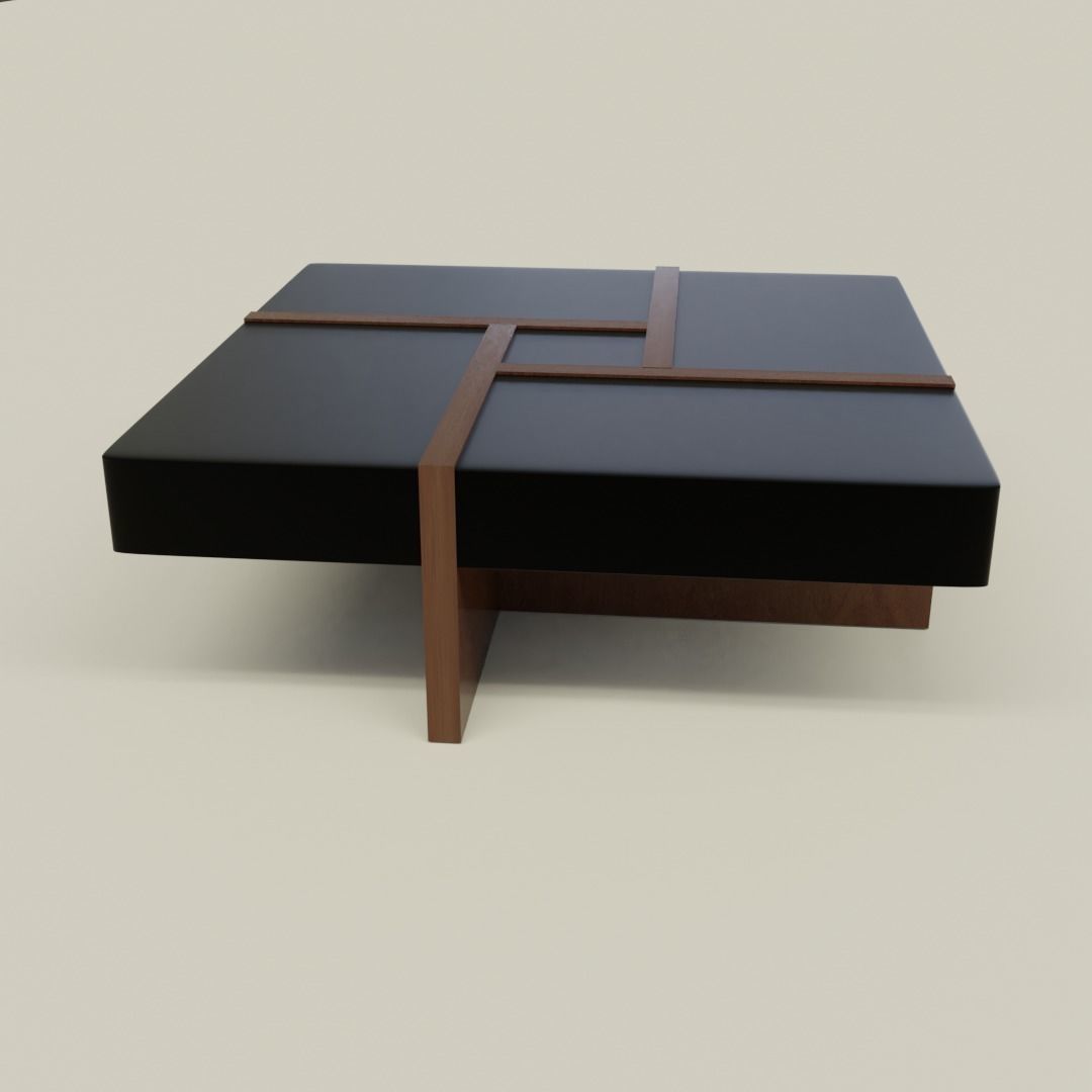 Modren table Low-poly 3D model_1