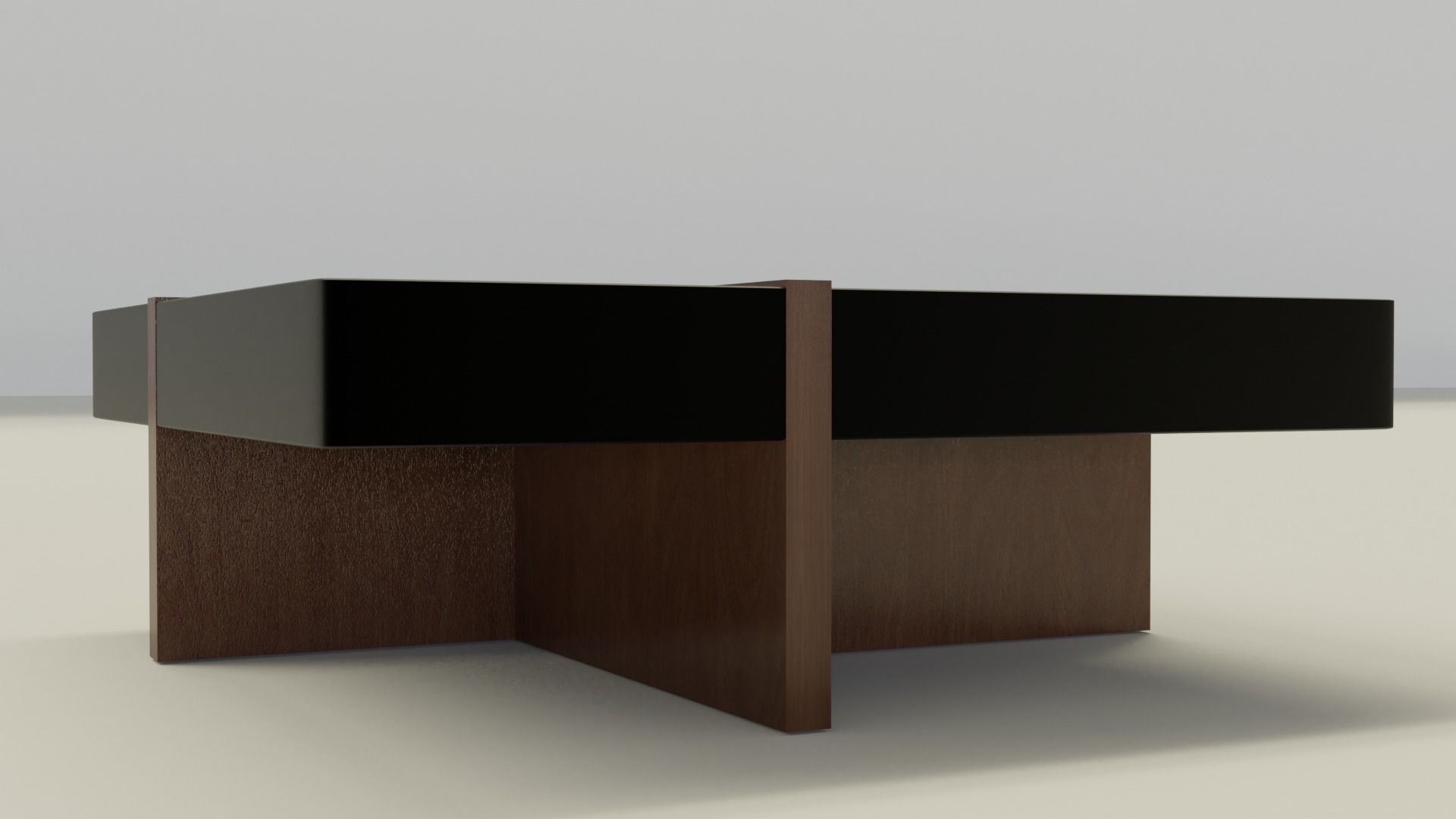 Modren table Low-poly 3D model_3