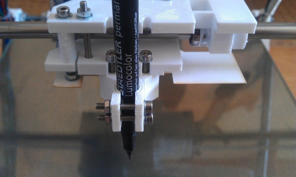 RepRap Pen Holder Plotter Extruder Free 3D print model_1