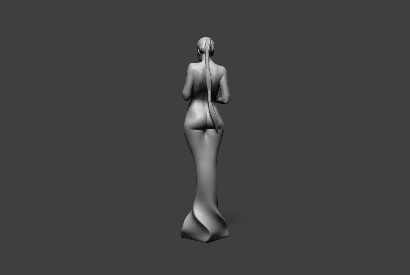 Low Poly Woman 8 3D print model_6