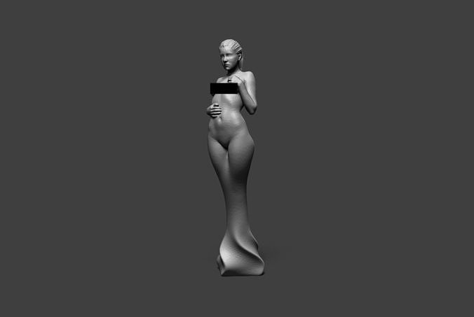 Low Poly Woman 8 3D print model