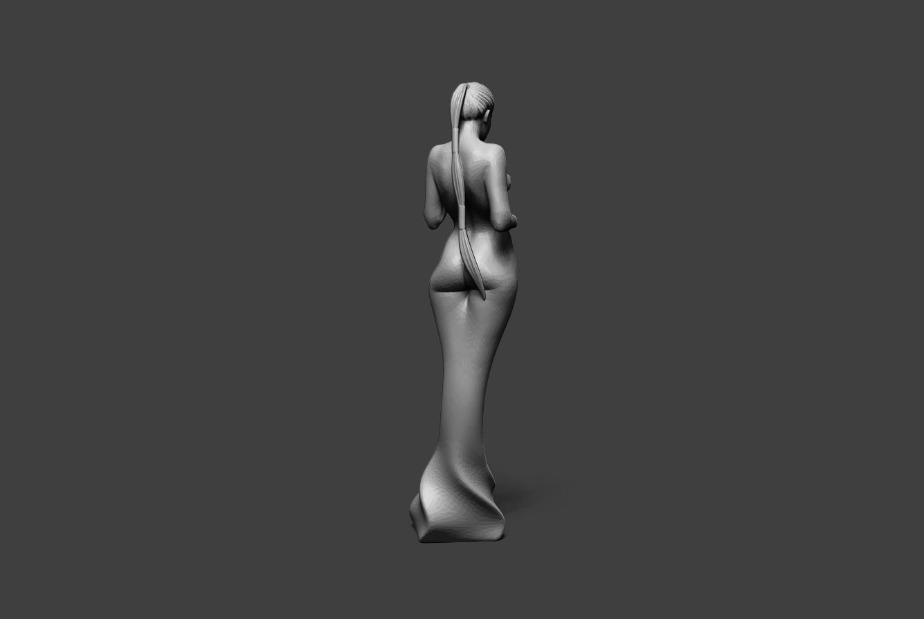 Low Poly Woman 8 3D print model_5