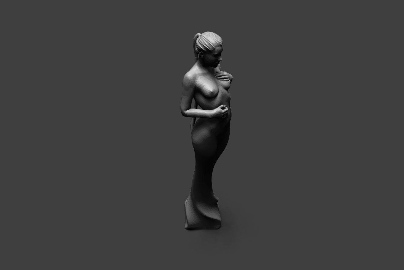 Low Poly Woman 8 3D print model_8