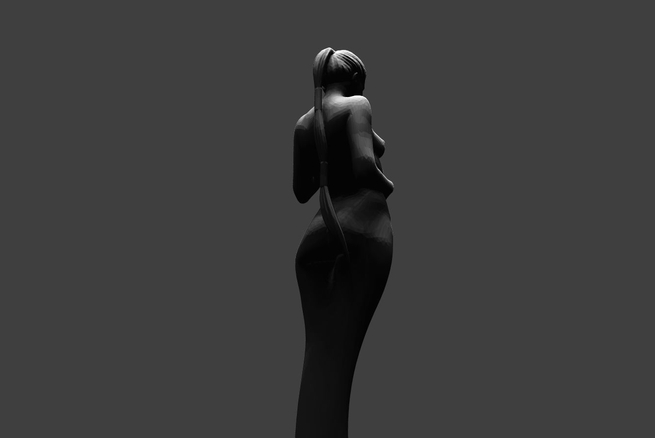 Low Poly Woman 8 3D print model_11