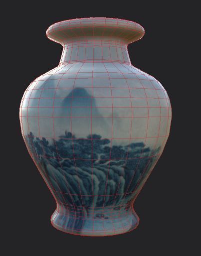 Vase pottery jar chinese japanese Unity ready Low-poly 3D Low-poly 3D model_16