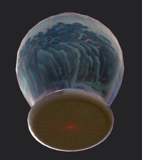 Vase pottery jar chinese japanese Unity ready Low-poly 3D Low-poly 3D model_2