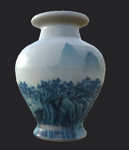 Vase pottery jar chinese japanese Unity ready Low-poly 3D Low-poly 3D model_12