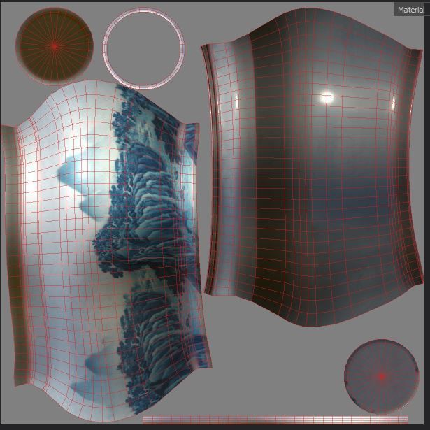 Vase pottery jar chinese japanese Unity ready Low-poly 3D Low-poly 3D model_14