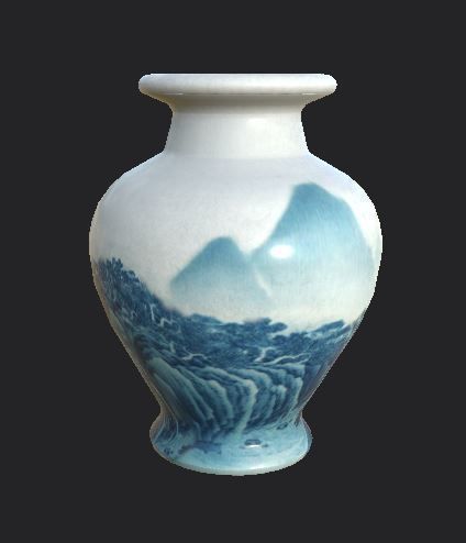 Vase pottery jar chinese japanese Unity ready Low-poly 3D Low-poly 3D model_5